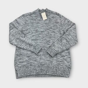 Peter Millar Sweater Women's Medium‎ Gray Knit Cowl Neck Active Sports